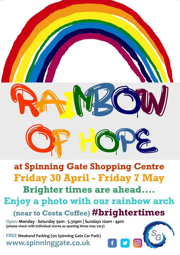 Rainbow of Hope Spinning Gate Shopping Centre