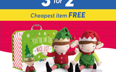 3 for 2 Selected Elf products at Card Factory